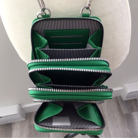 Small Crossbody wristlet 3 compartment wallet. - Picture 6 of 7